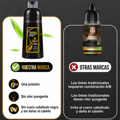 Shampoo Colorante Negro 3 en 1 HIMEIDU™ – ¡Luce Más Joven en Minutos!