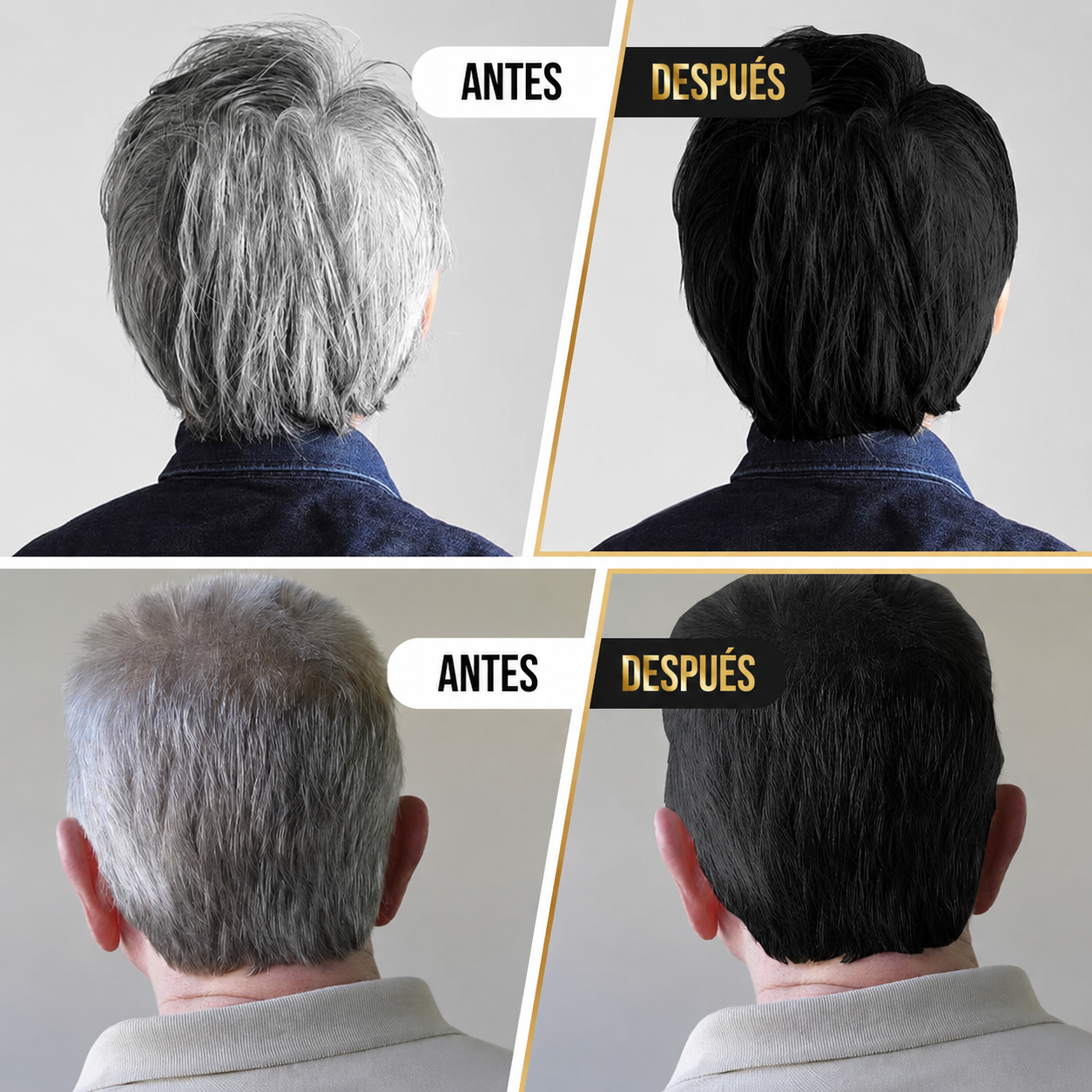 Shampoo Colorante Negro 3 en 1 HIMEIDU™ – ¡Luce Más Joven en Minutos!