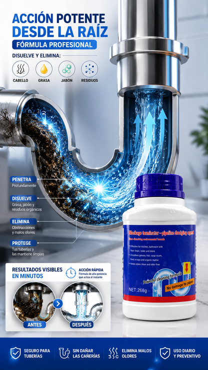Destapador de Tuberías Profesional | Limpieza Rápida y Efectiva 🚿✨