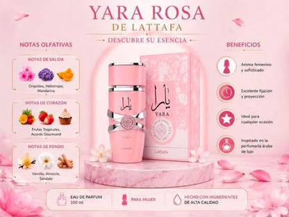 ✨ Yara Rosa by Lattafa | Perfume Árabe Premium para Mujer 100 ml